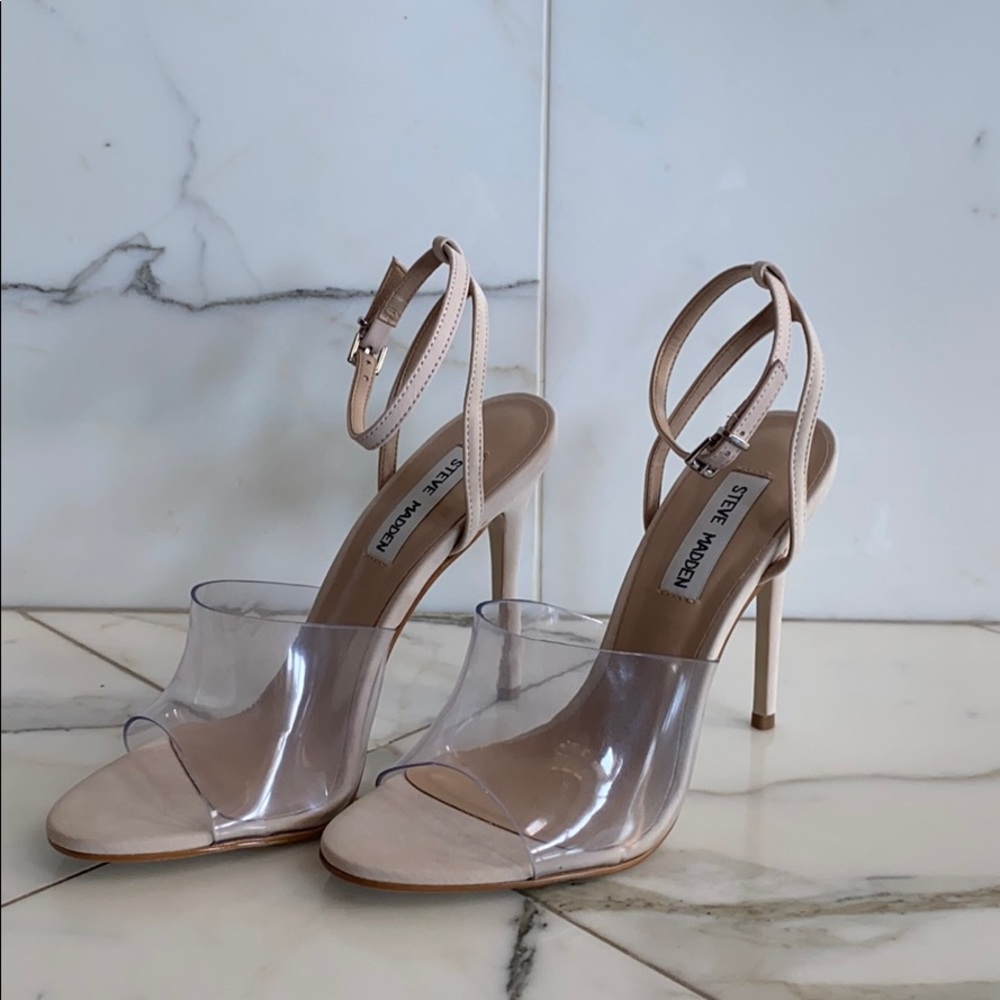 Steve Madden clear heels